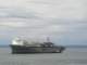 A freighter was arriving as our ferry left for Bainbridge Island